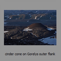 cinder cone on Gorelys outer flank